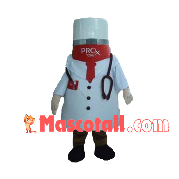 Isolate Sunscreen of Doctor Appearance Mascot Costume