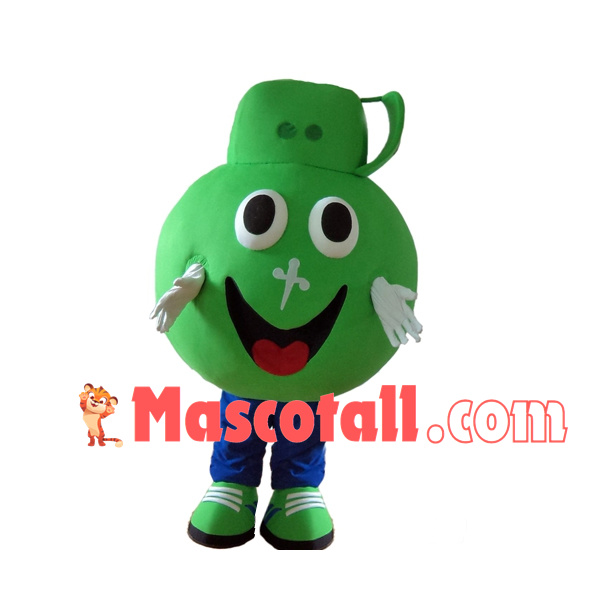 Green Round Body Sprayer Mascot Costume