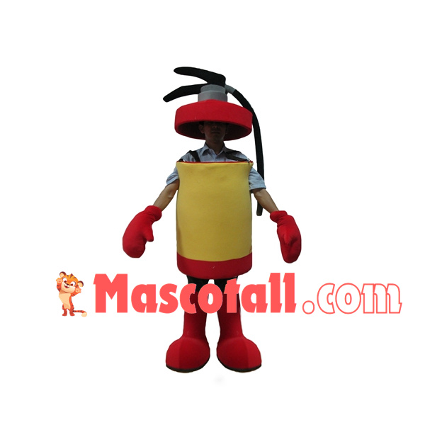 Manual Bicycle Pump Cartoon Mascot Costume