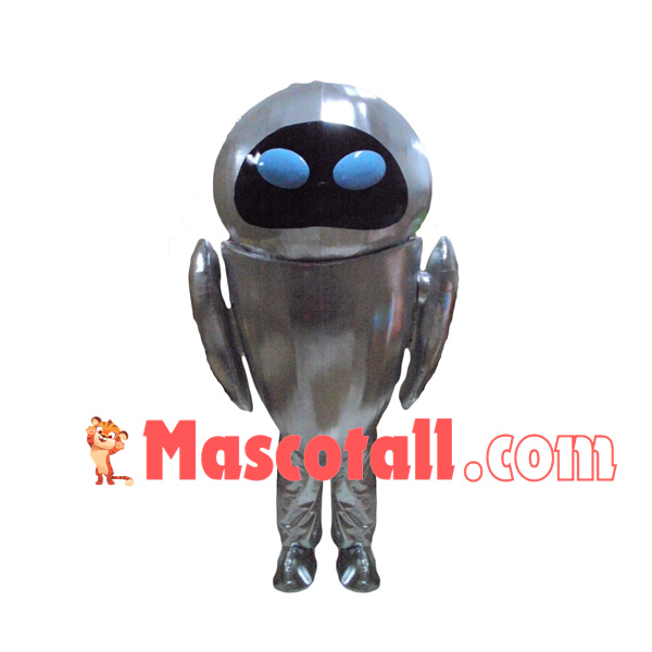 Intelligent Alien Robot Cartoon Mascot Costume