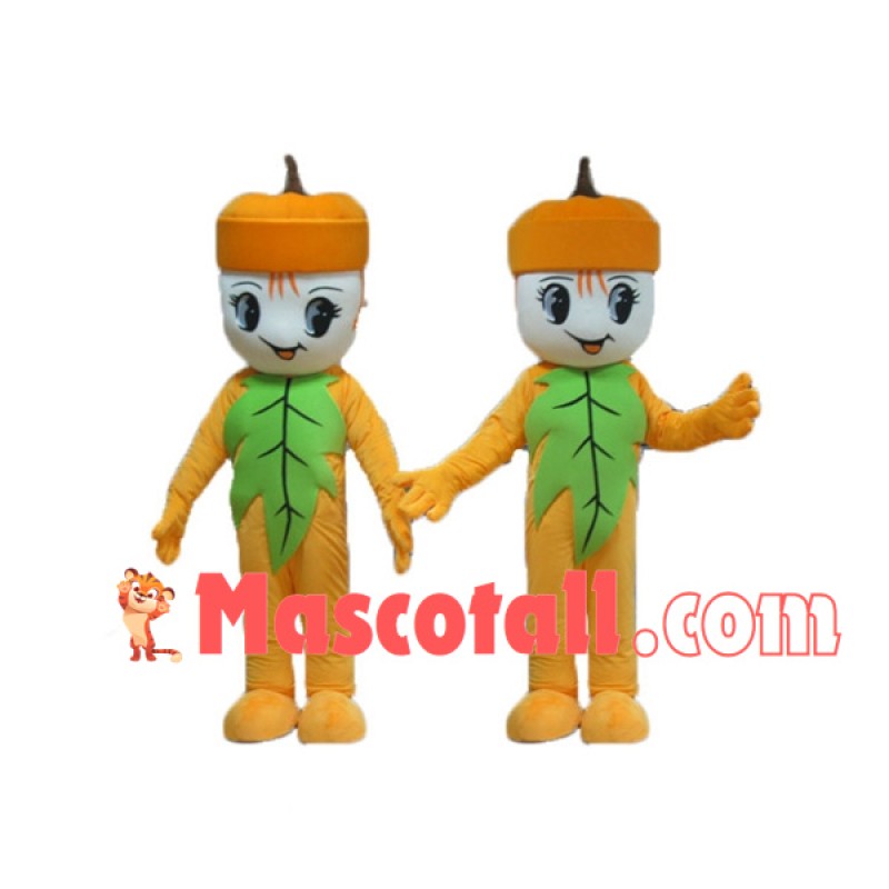 Autumn Leaf Fruit Doll Mascot Costume