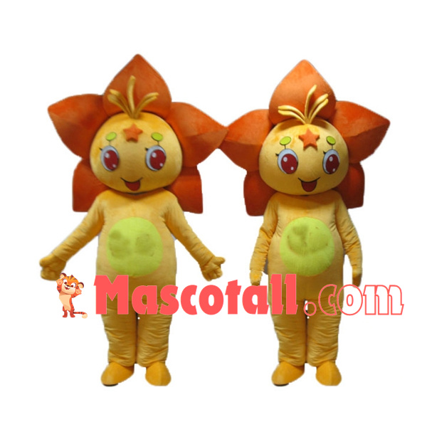 Blooming Brilliant Star Flower Mascot Costume