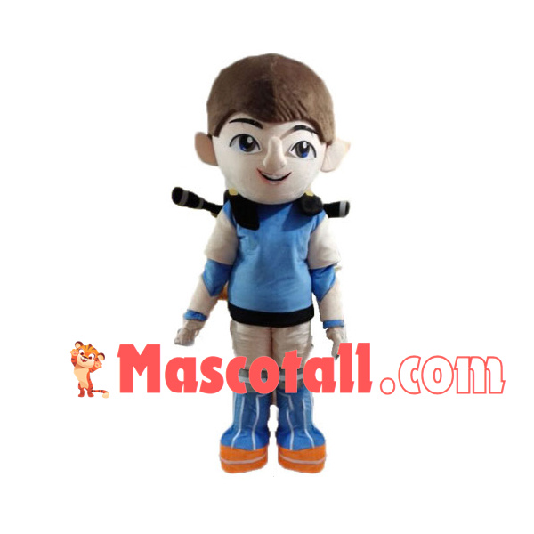 Practicing Sport Boy Mascot Costume