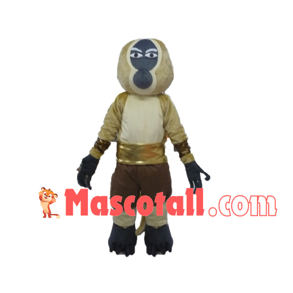 Golden Monkey In The Shorts Mascot Costume