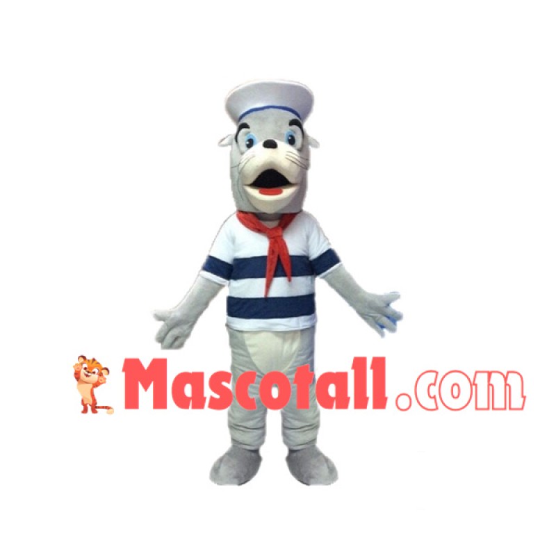 Honest Sailor Seal Mascot Costume