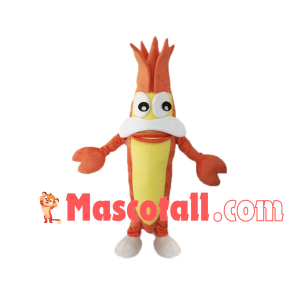 Orange River Prawn Mascot Costume