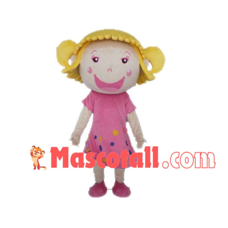 Active Happy Smiling Child Mascot Costume