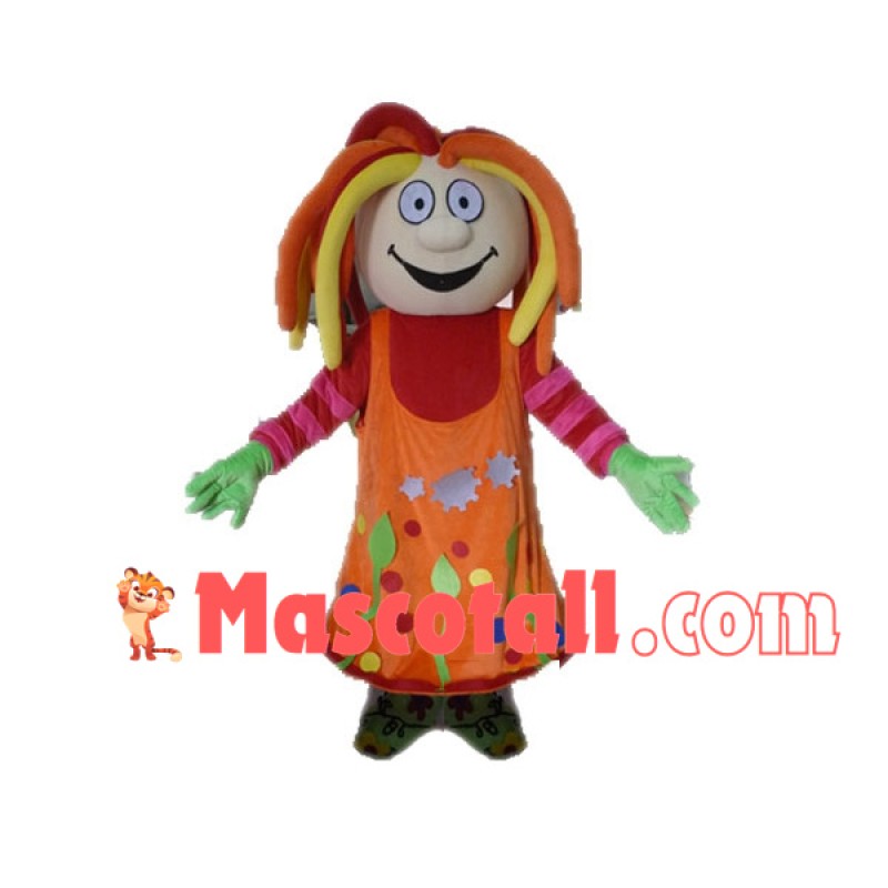 Kindergarten Childlike Doll Mascot Costume