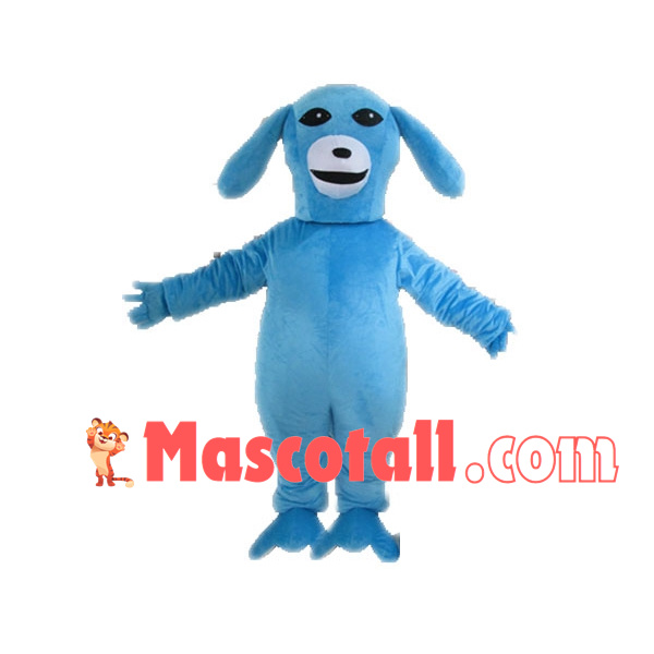 Trained Blue Dog Mascot Costume