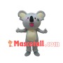 Anxious Gray Star Koala Mascot Costume