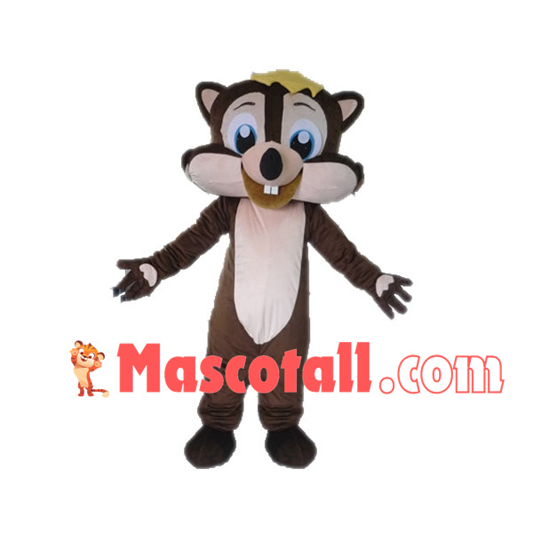 Cute Chipmunk With Blue Pupils Mascot Costume
