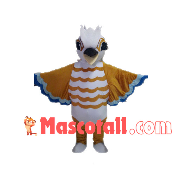 Chirping White-headed Bird Mascot Costume