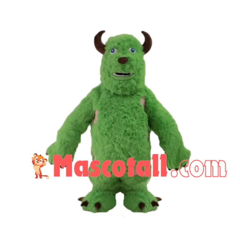 Sullivan the Green Shaggy Monster Mascot Costume
