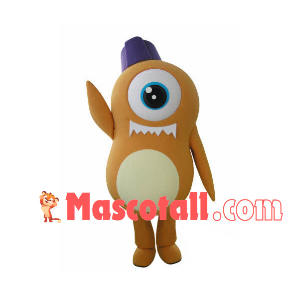 Kind Alien Monocular Mascot Costume