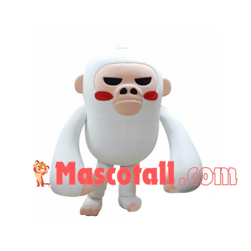 Angry The White Gibbon Mascot Costume