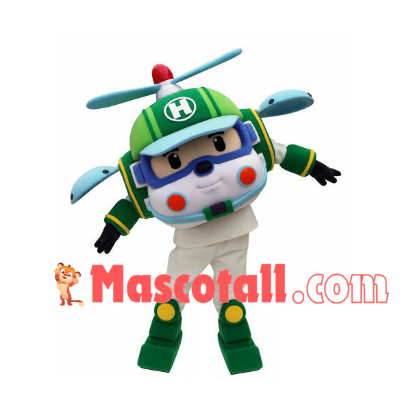 Haili Helicopter Deformation Robot Mascot Costume