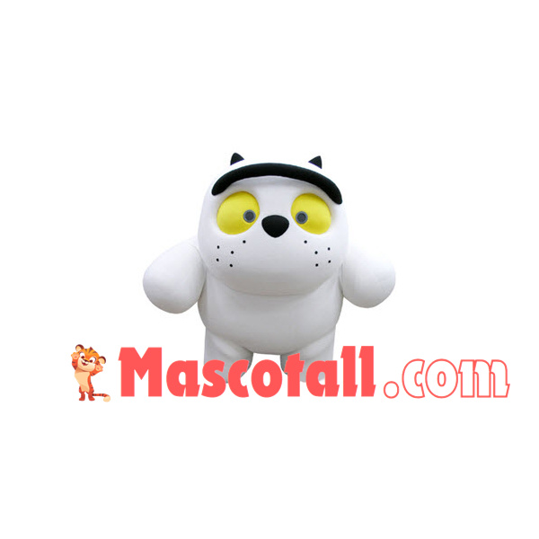 Mini Cartoon White Bear Mascot Costume