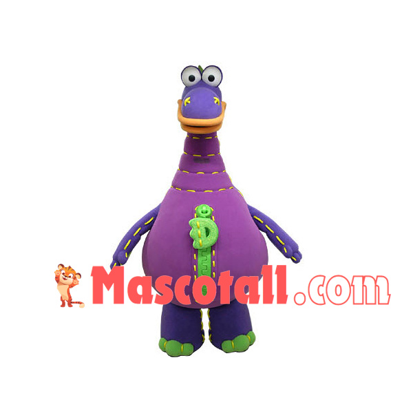 Stitched Zipper Dinosaur Muppet Mascot Costume