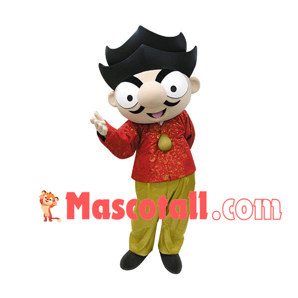 Calculated Shrewd Businessman Mascot Costume