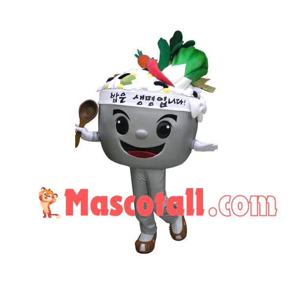 Pot of Soup With Rich Ingredients Mascot Costume