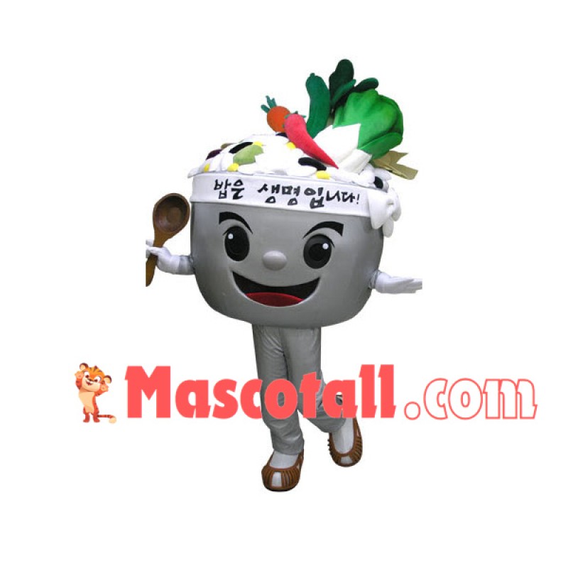 Pot of Soup With Rich Ingredients Mascot Costume