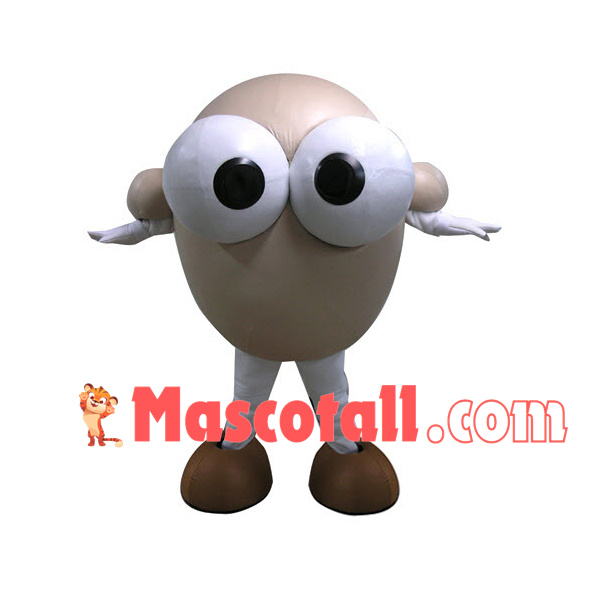 Cartoon The Big-eyed Duck Egg Mascot Costume