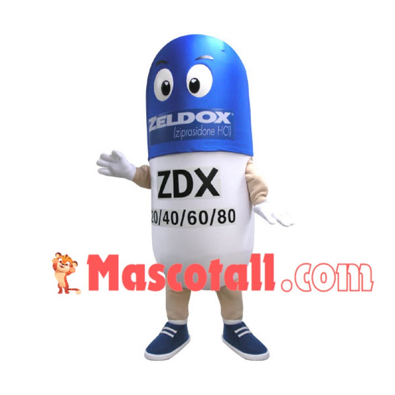 Antipsychotic Capsule Cartoon Mascot Costume