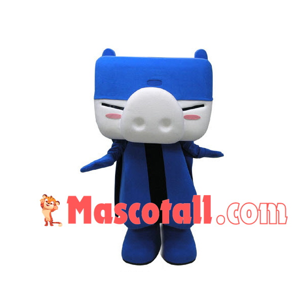 Blue Pig Storage Basket Mascot Costume