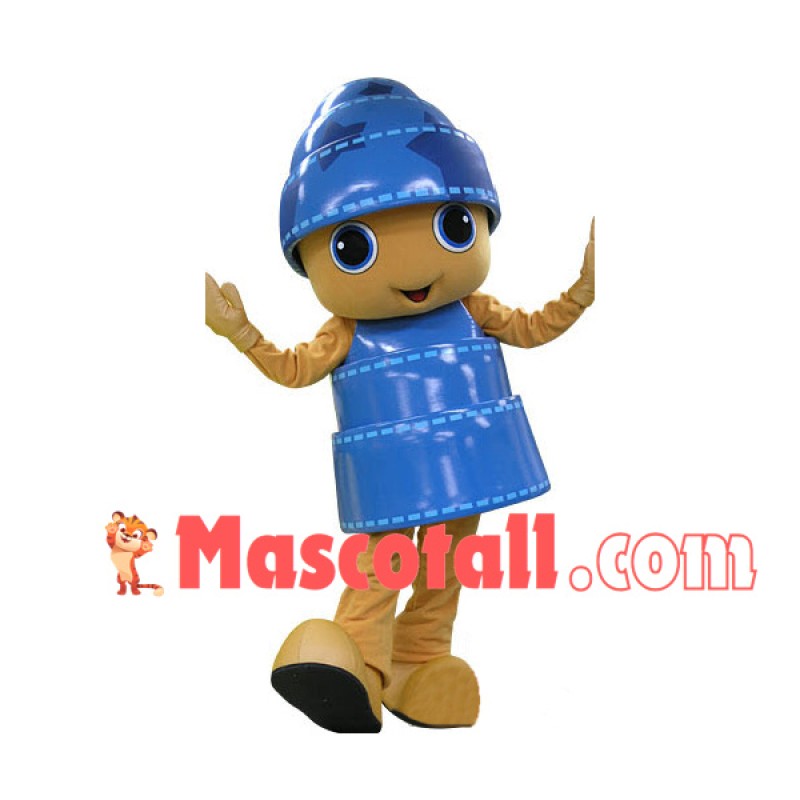 The Lifesome Doll In Textured Hat Mascot Costume