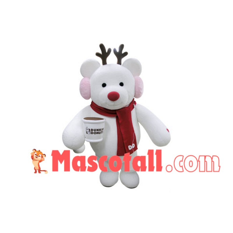 Warm Christmas Bear of The Bakery Mascot Costume