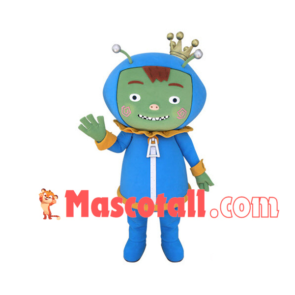 Introverted Alien Pig Prince Mascot Costume
