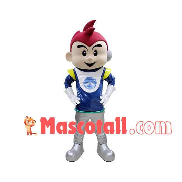 Operator Boy In Uniform Mascot Costume