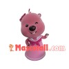 Pink Beaver Ruby Cartoon Mascot Costume