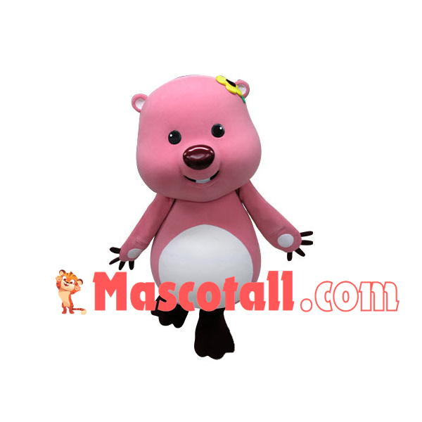 Ruby The Sensitive Beaver Mascot Costume