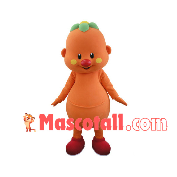 Soft Cartoon Doll With Flower Headband Mascot Costume