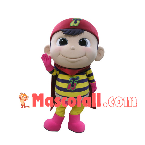 Sport Boy In The Bee Suit Mascot Costume