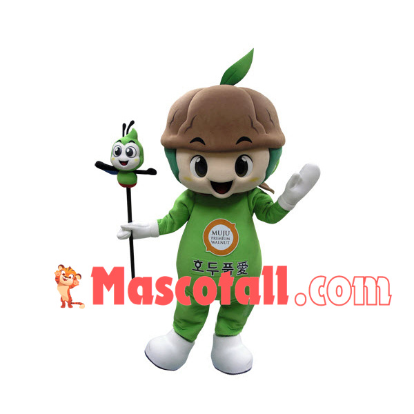 Walnut Boy of Premium Timber Home Mascot Costume