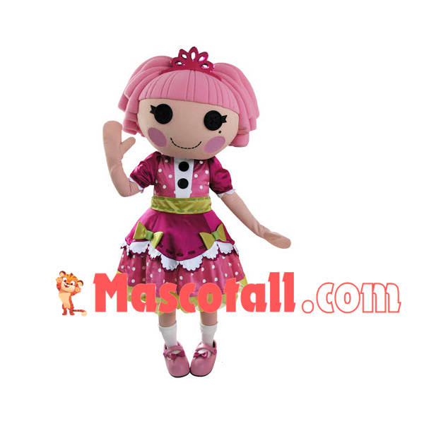 Jing Jing Bao In Gorgeous Princess Dress Mascot Costume