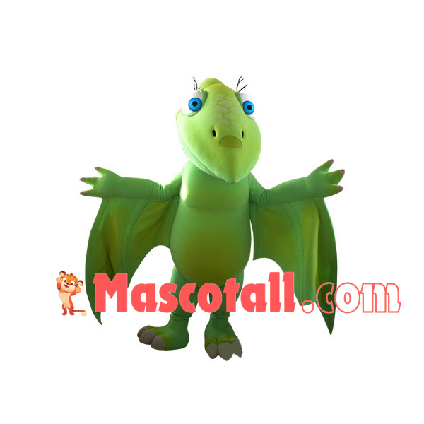 Sharp-billed Green Pterodactyl Mascot Costume