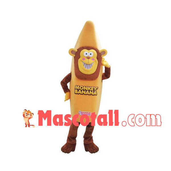 Monkey Banana Dessert Mascot Costume