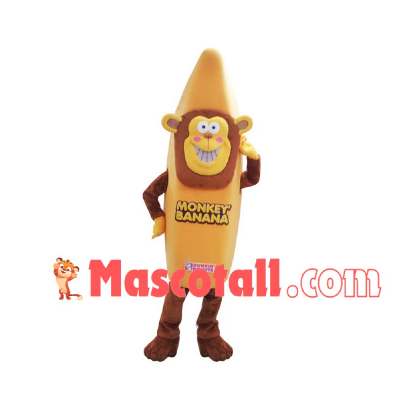 Monkey Banana Dessert Mascot Costume