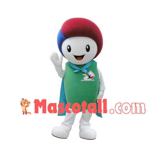 Red-blue Head Doll of Hope Project Mascot Costume