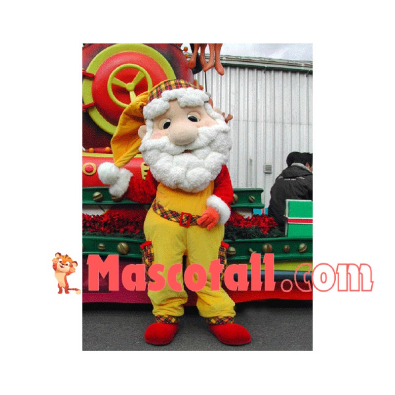Santa Claus In The Pocket Pants Mascot Costume