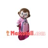 Monkey In Korean Wedding Dress Mascot Costume