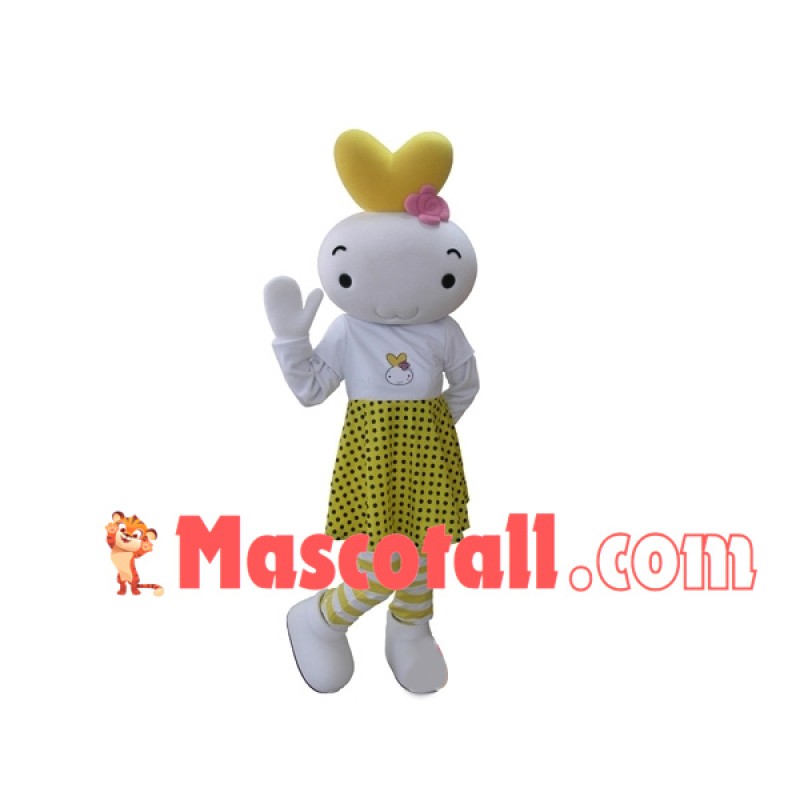Colored Bunny In The Striped Socks Cartoon Mascot Costume