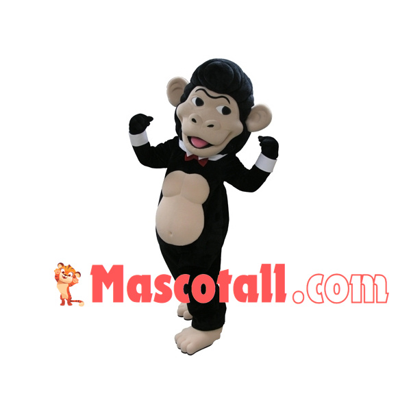 Power Cattle With Handsome Hairstyle Mascot Costume