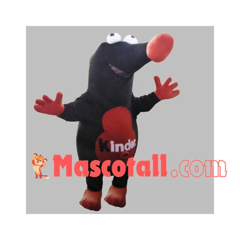 Black Funny Mole Mascot Costume