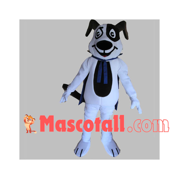 Halloween Mantle White Dog Mascot Costume
