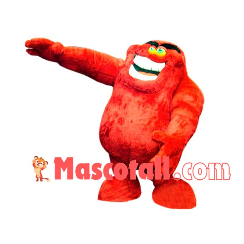 Red Orangutan Hairy Monster Mascot Costume