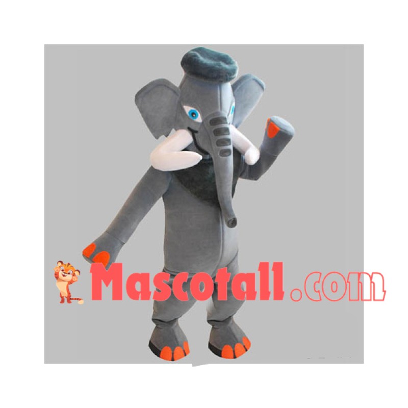 Free Grey African Elephant Mascot Costume